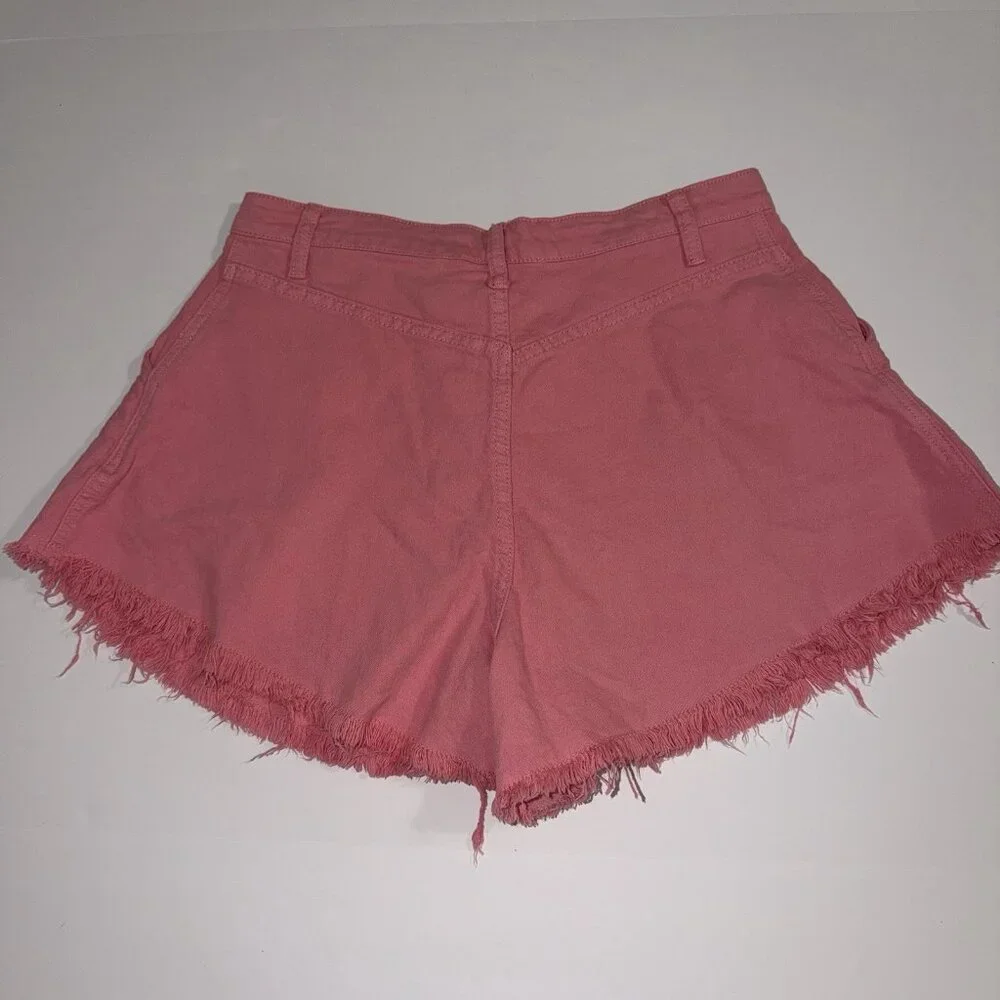 Mustard Seed Pink Shorts High Rise‎ Large Cutoff NEW Summer Festival Boho Beach